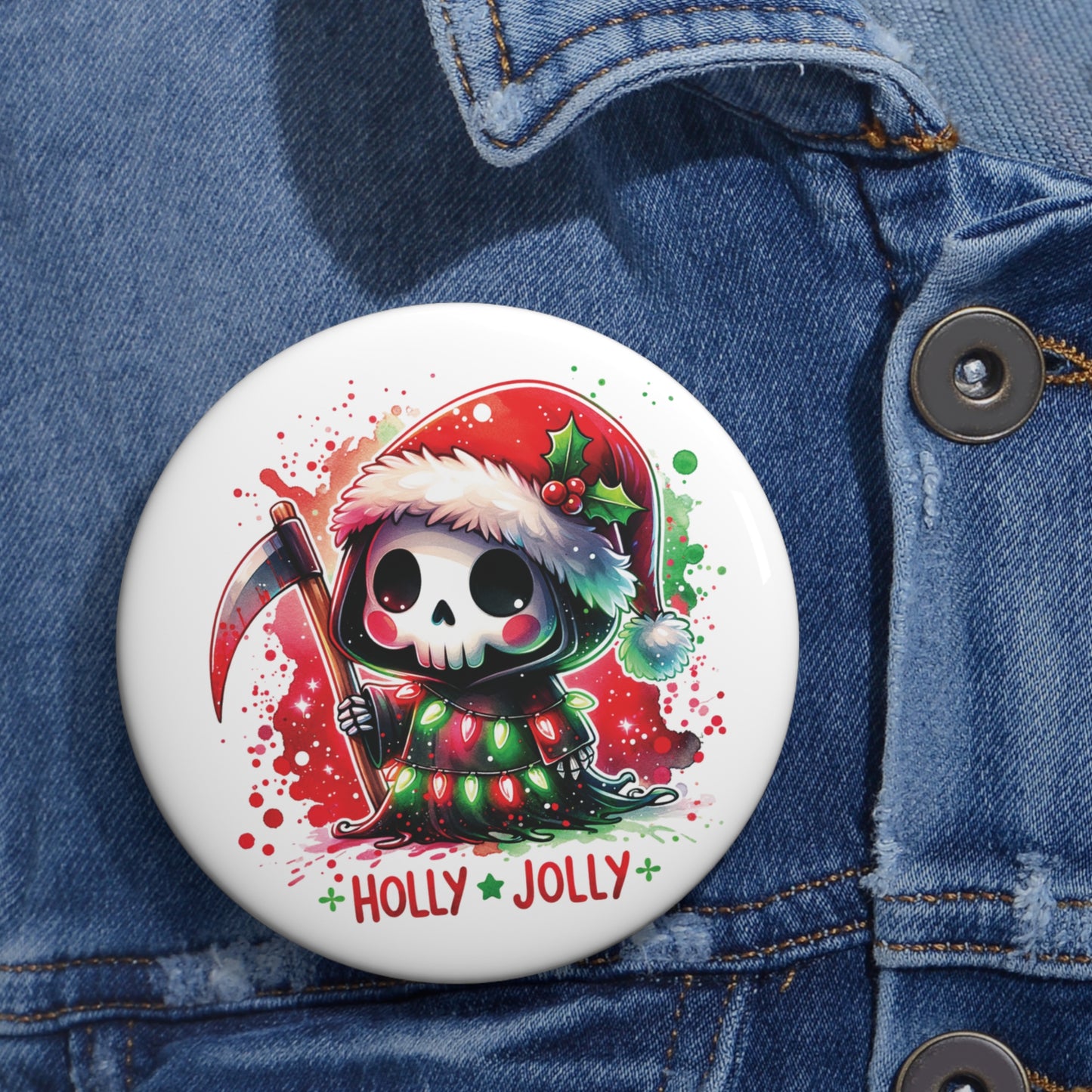 Holly jolly, Pin Buttons