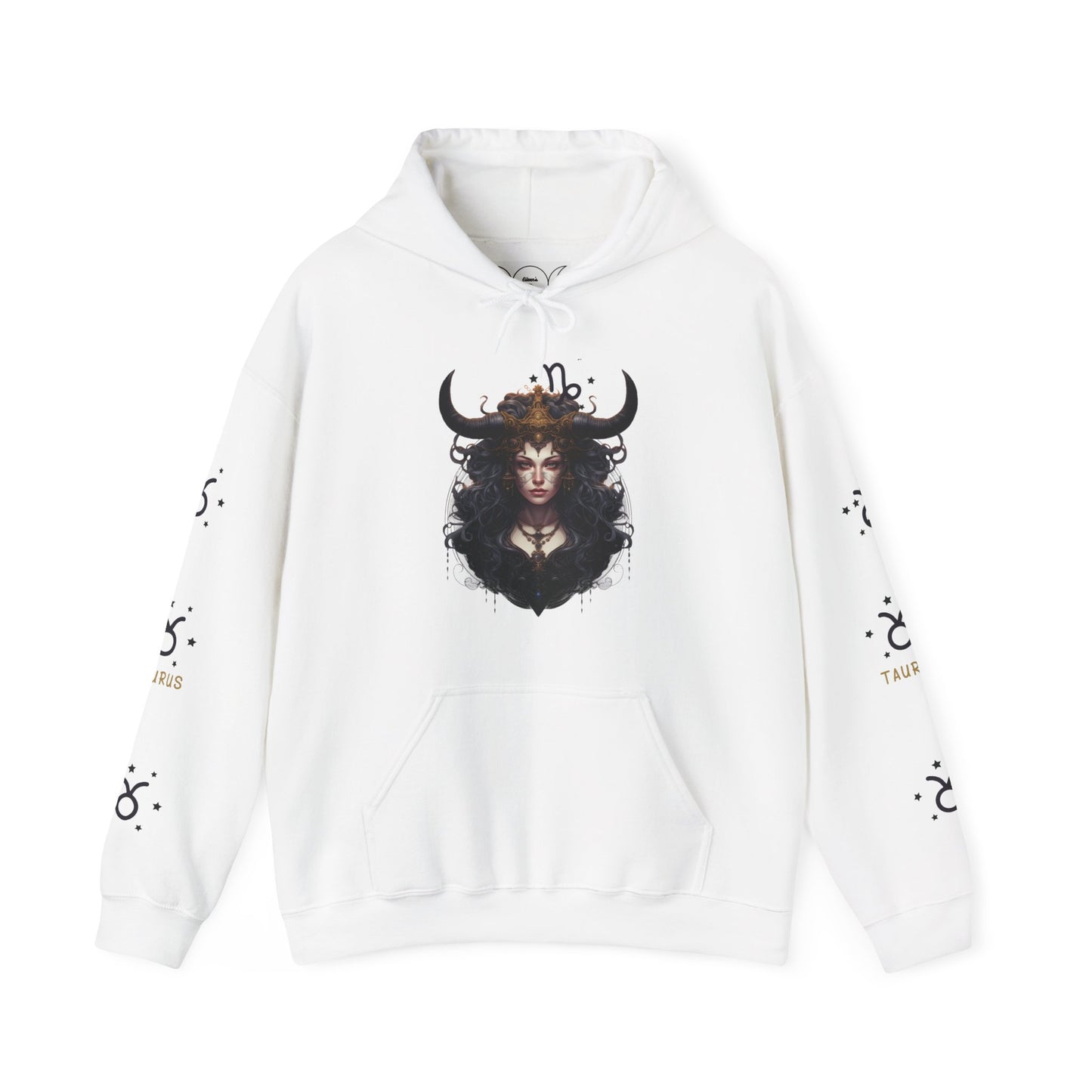 Taurus, Unisex Heavy Blend™ Hooded Sweatshirt (sleeve design )