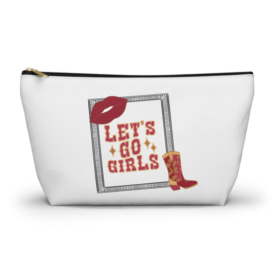 Let’s go girls, Accessory Pouch w T-bottom