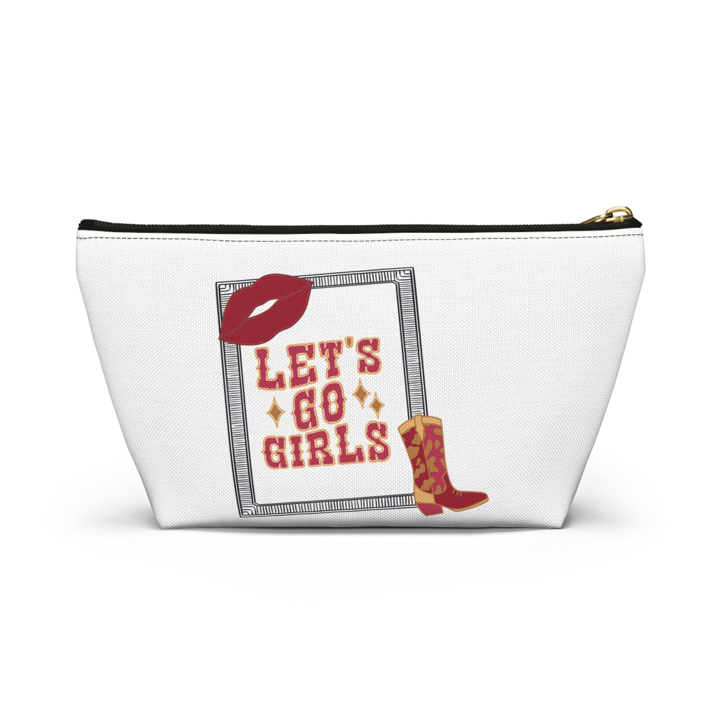 Let’s go girls, Accessory Pouch w T-bottom