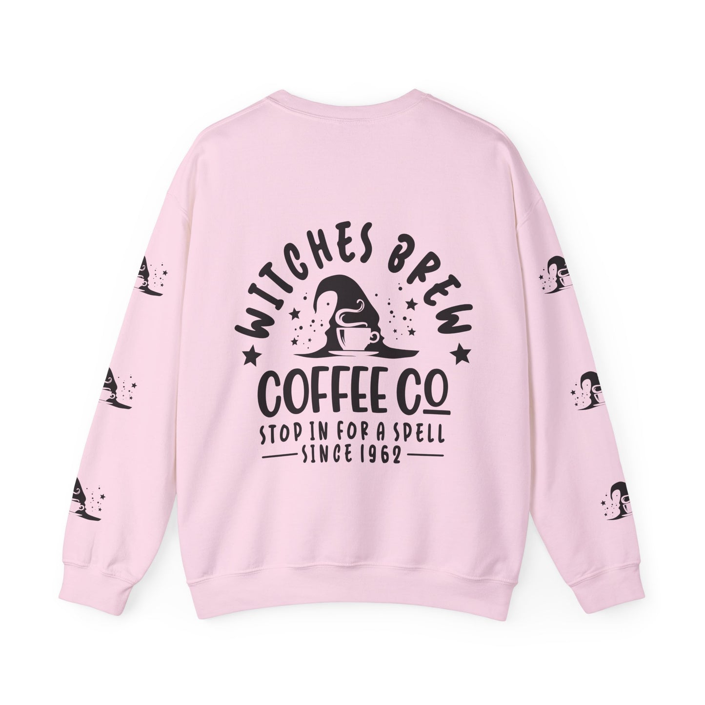 Witch’s brew coffee , ™ Crewneck Sweatshirt ( sleeve design )