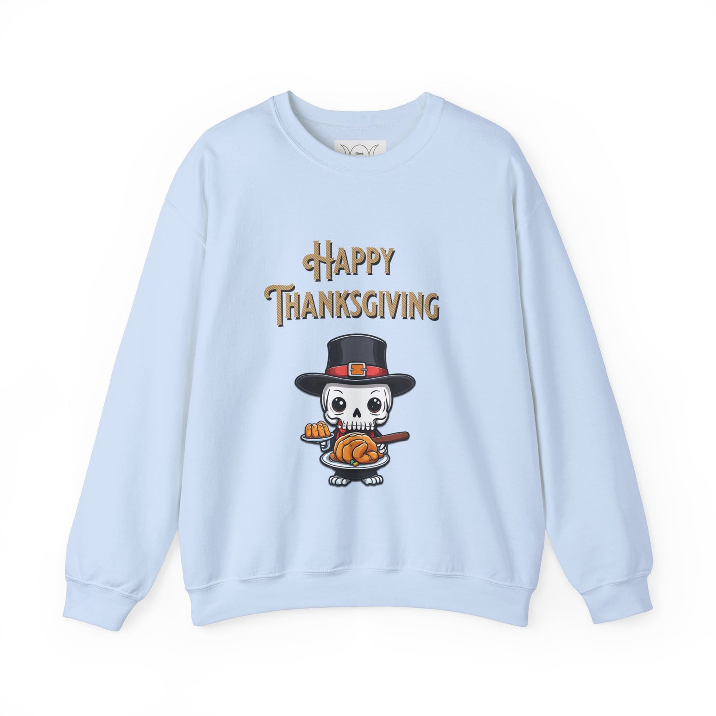 Happy thanksgiving, ™ Crewneck Sweatshirt ( sleeve design )