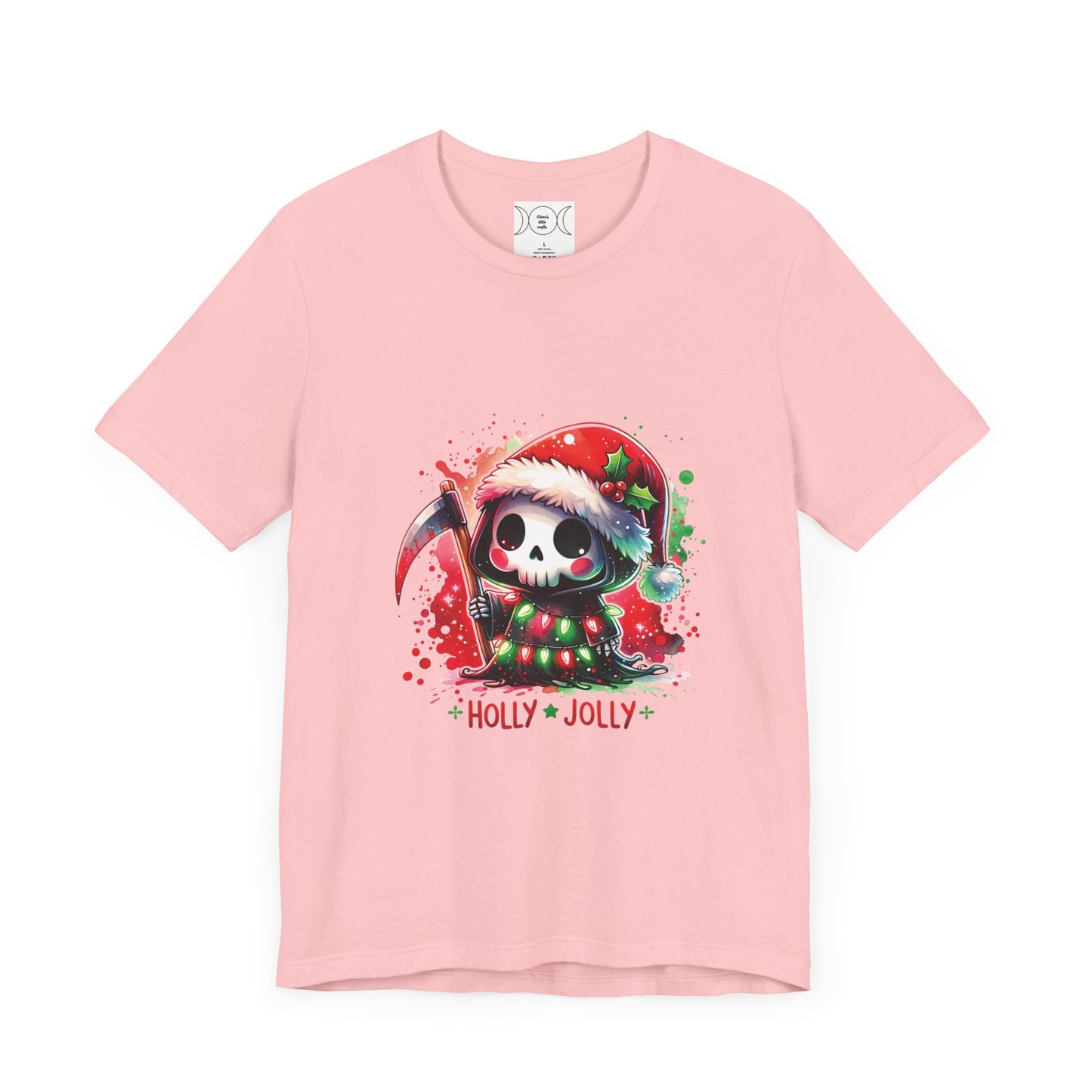 Holly jolly , Unisex Jersey Short Sleeve Tee ( no sleeve design)