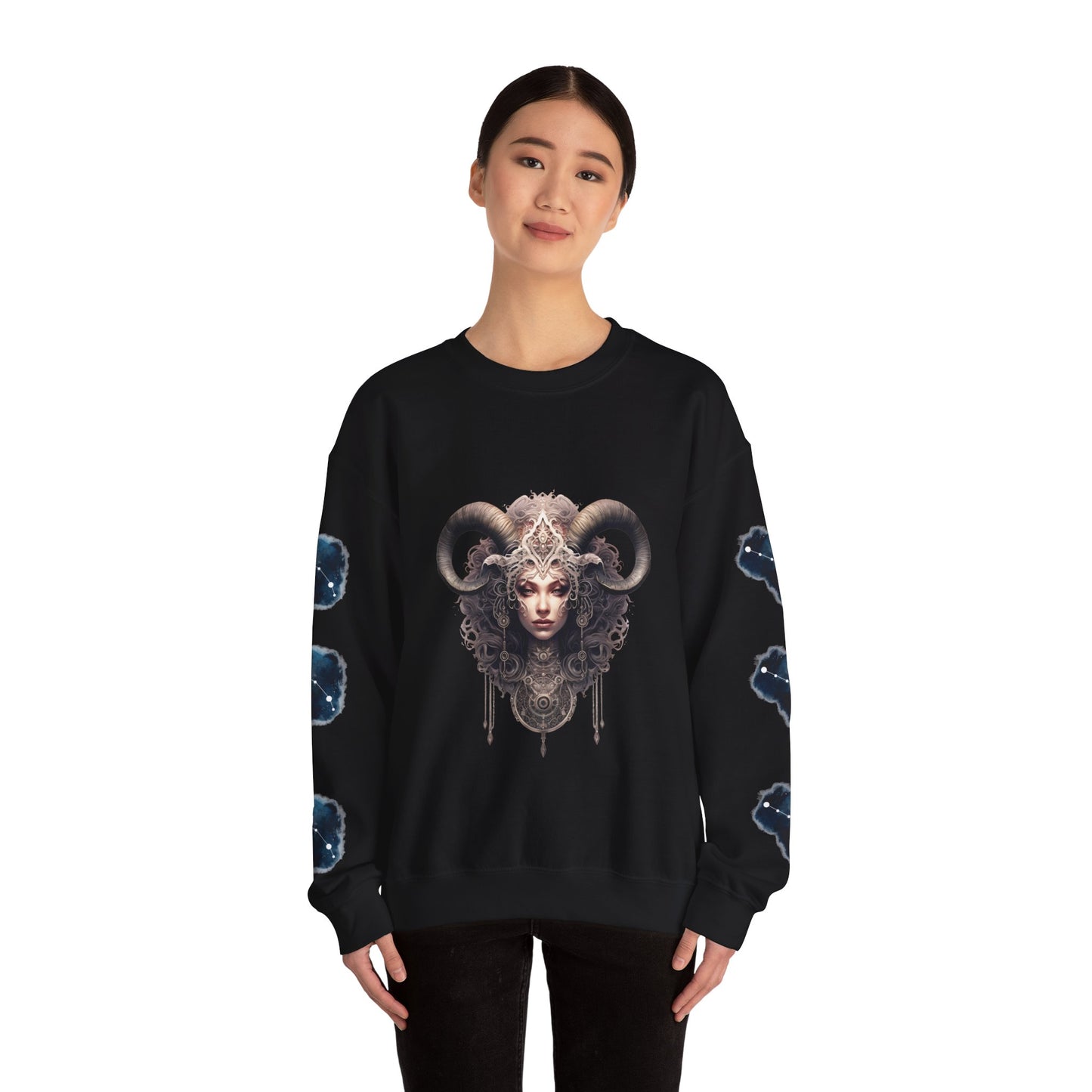 Aries , ™ Crewneck Sweatshirt (side arm design)