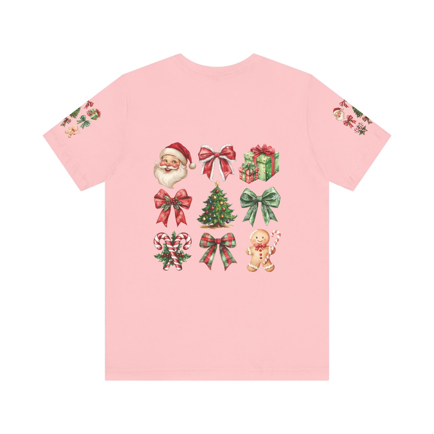 Christmas and bows, Unisex Jersey Short Sleeve Tee