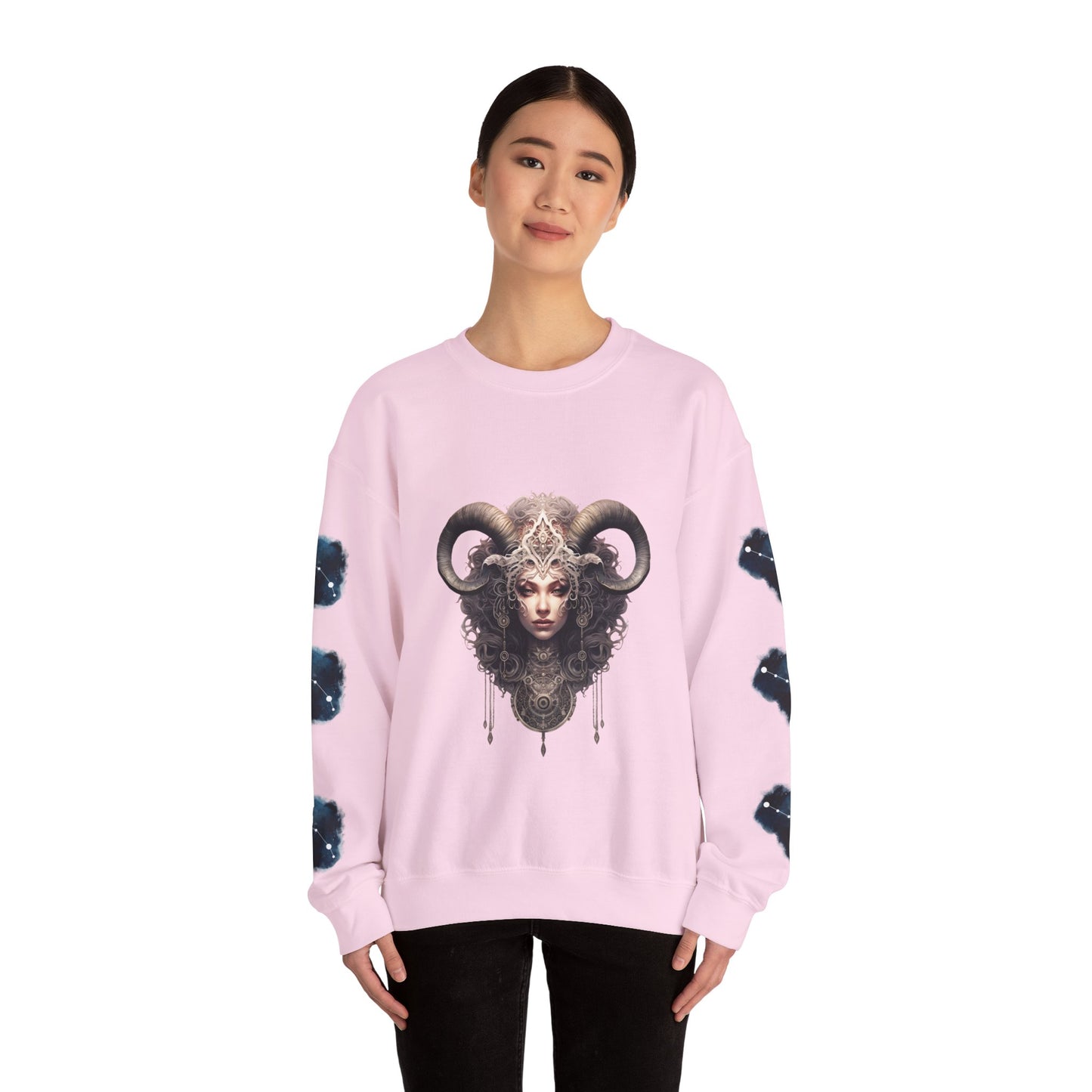 Aries , ™ Crewneck Sweatshirt (side arm design)