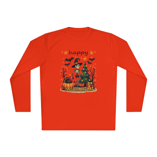 Happy hellothanksmas,  Unisex Lightweight Long Sleeve Tee