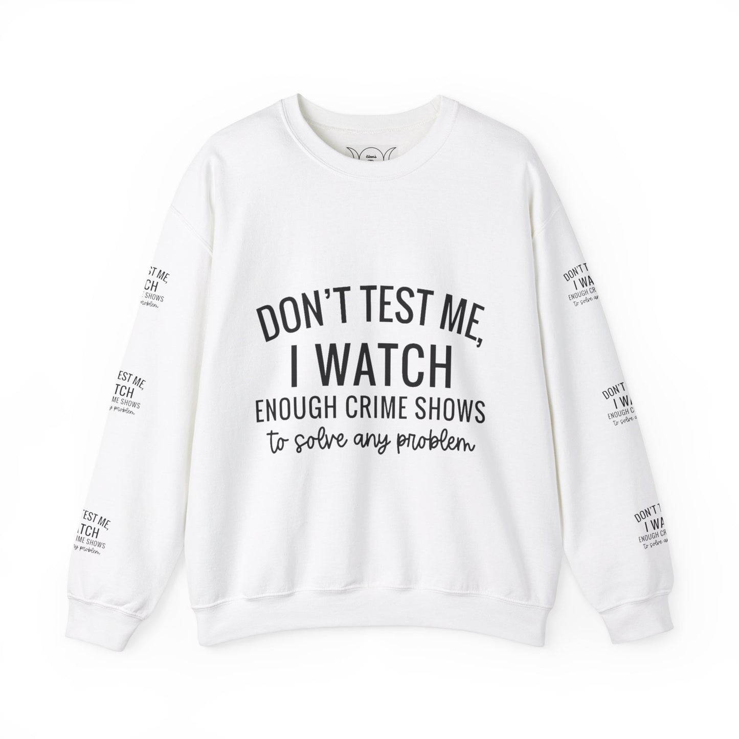 True crime watcher arm design ™ Crewneck Sweatshirt (side arm design)