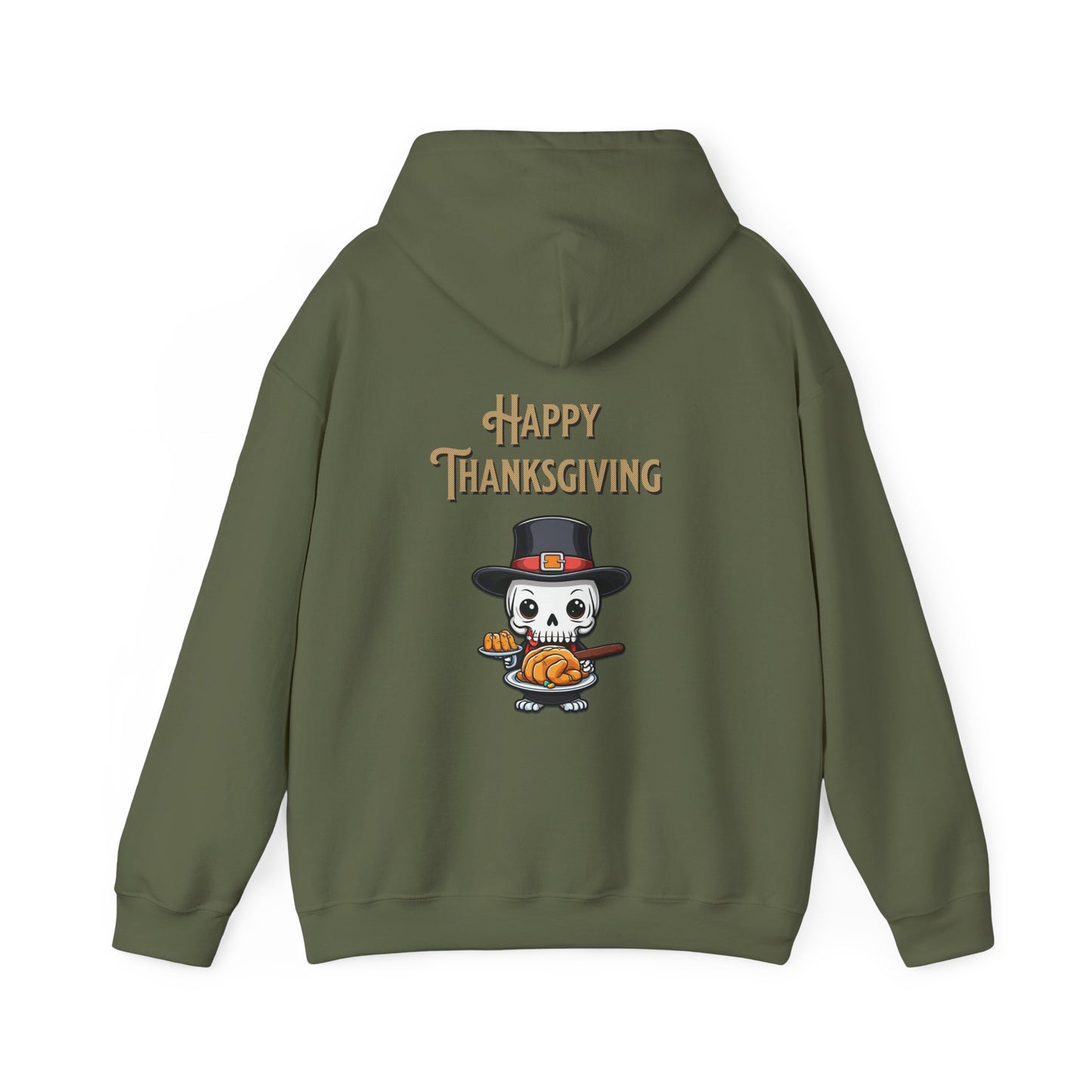 Happy thanksgiving ,  Unisex Heavy Blend™ Hooded Sweatshirt (no side arm design)