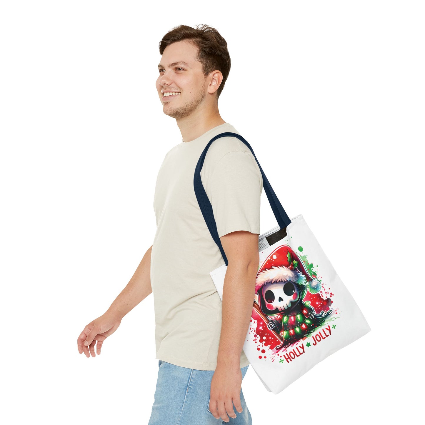 Holly jolly, Tote Bag (AOP)