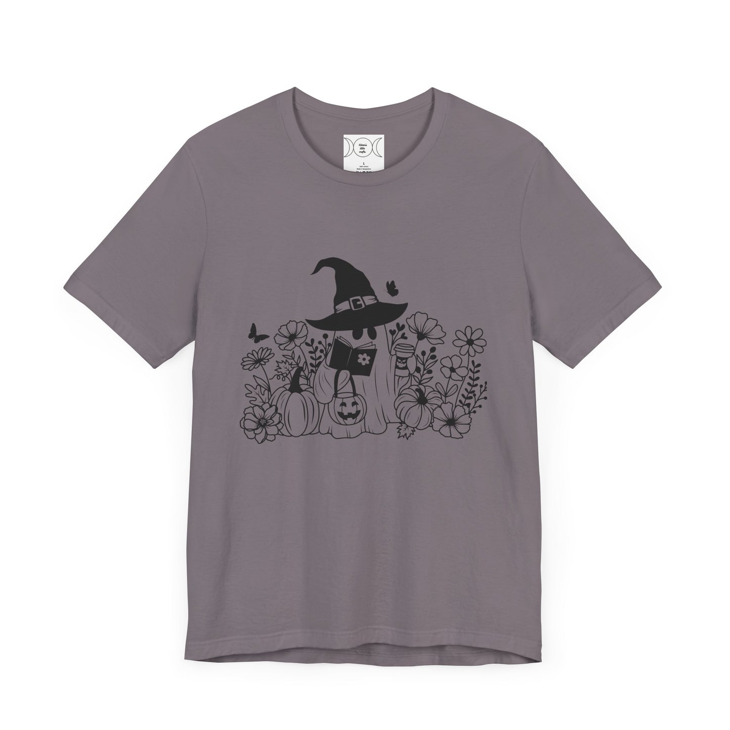 Cozy boo reading, Unisex Jersey Short Sleeve Tee ( No sleeve design)