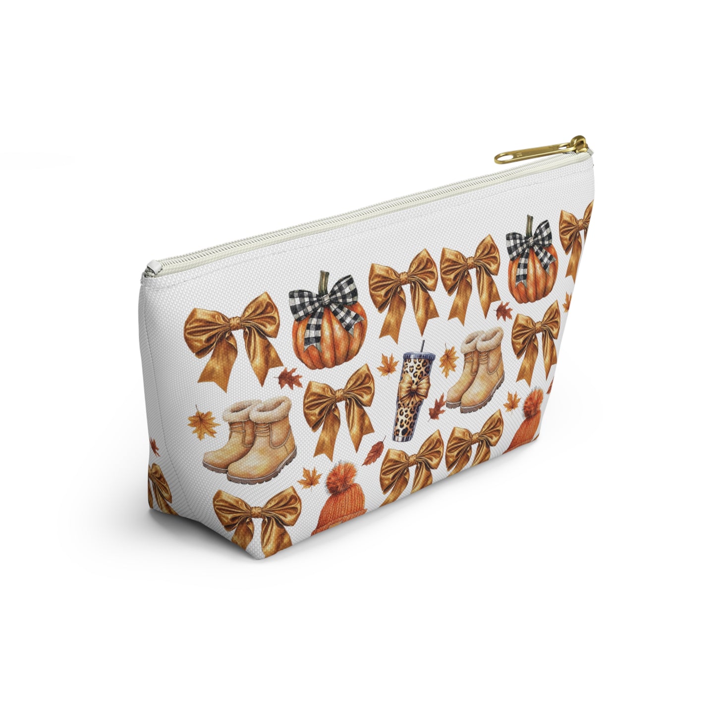 Fall and bows,  Accessory Pouch w T-bottoms