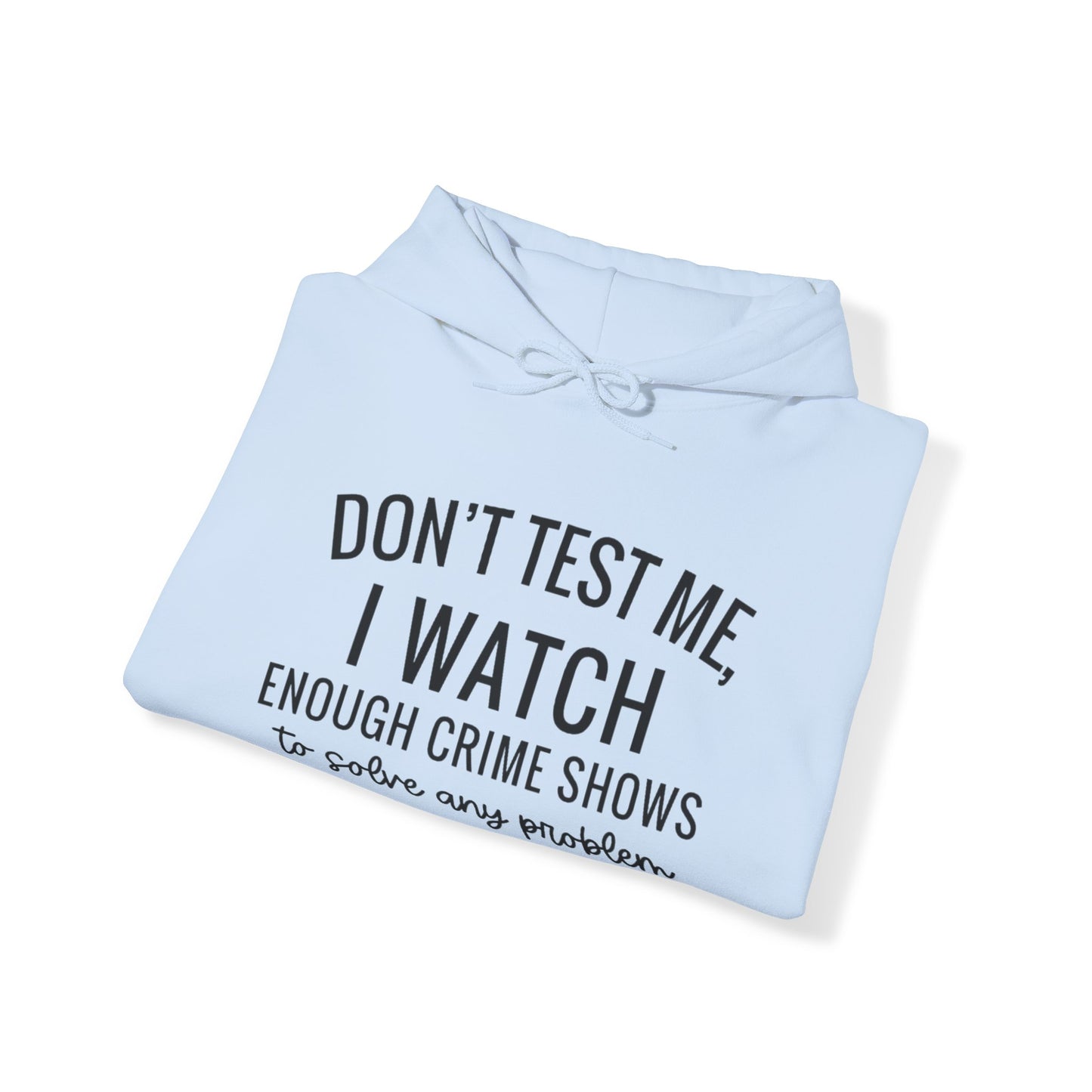 True crime watcher, Unisex Heavy Blend™ Hooded Sweatshirt (no side arm design)