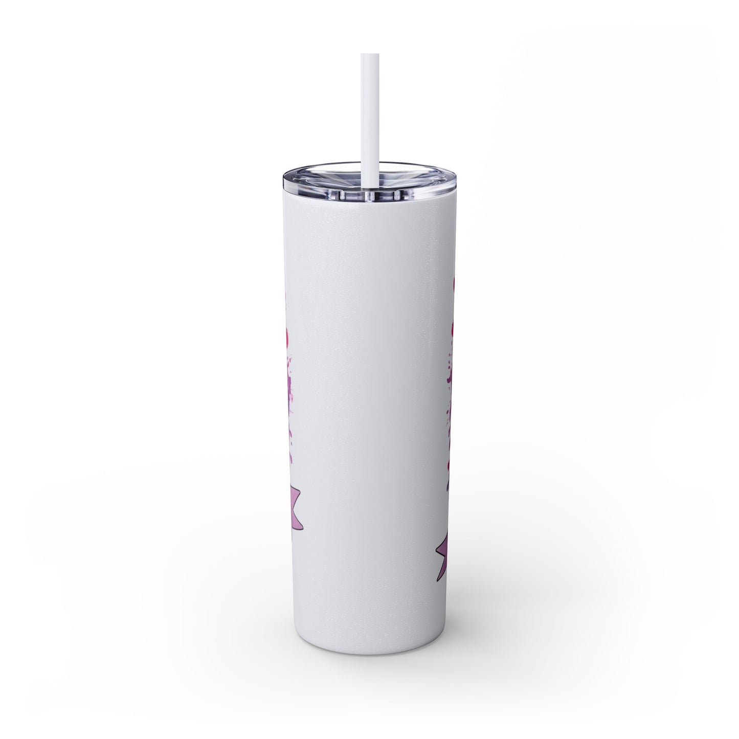 Mom life, Skinny Tumbler with Straw, 20oz