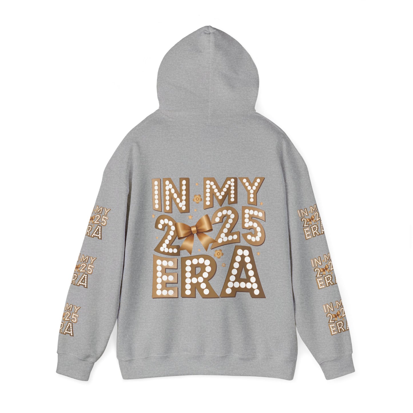 In my 2025 era , Unisex Heavy Blend™ Hooded Sweatshirt (sleeve arm design)