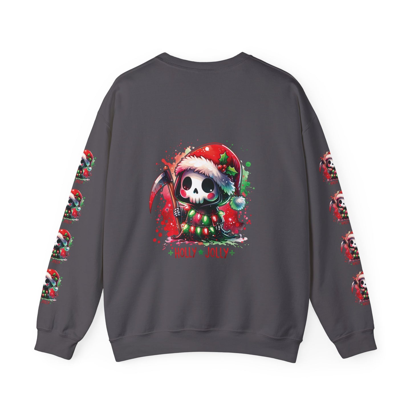 Holly jolly, ™ Crewneck Sweatshirt ( sleeve design )