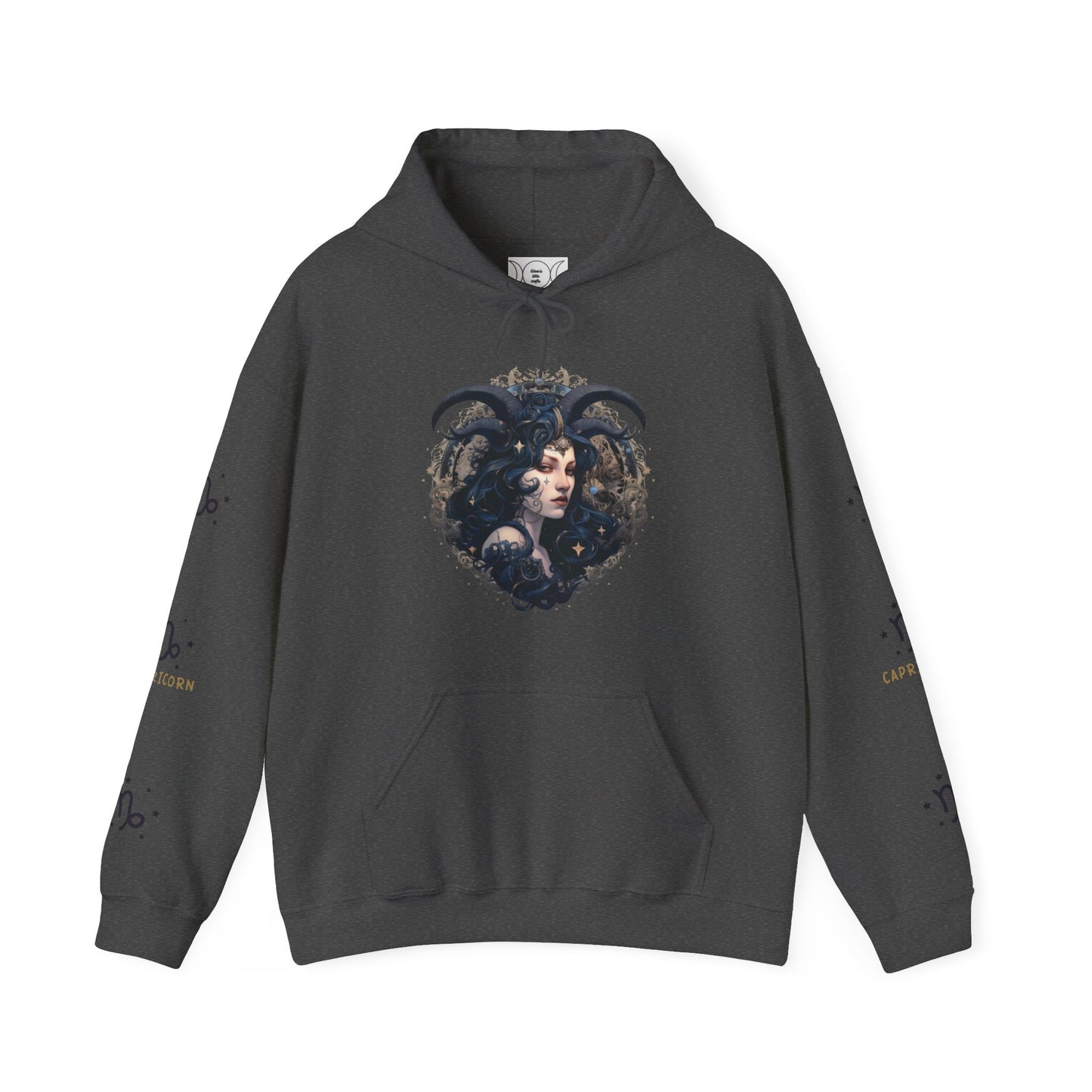 Capricorn,  Unisex Heavy Blend™ Hooded Sweatshirt (no side arm design)