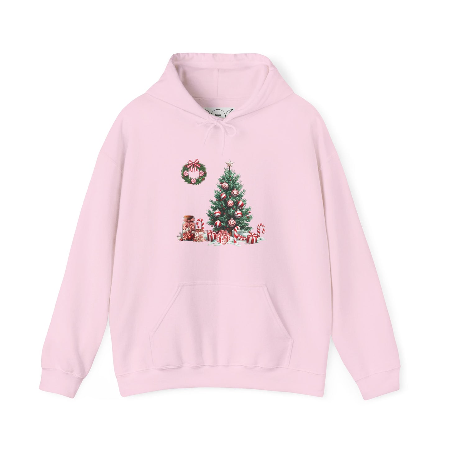 Peppermint Christmas ,  Unisex Heavy Blend™ Hooded Sweatshirt (no side arm design)