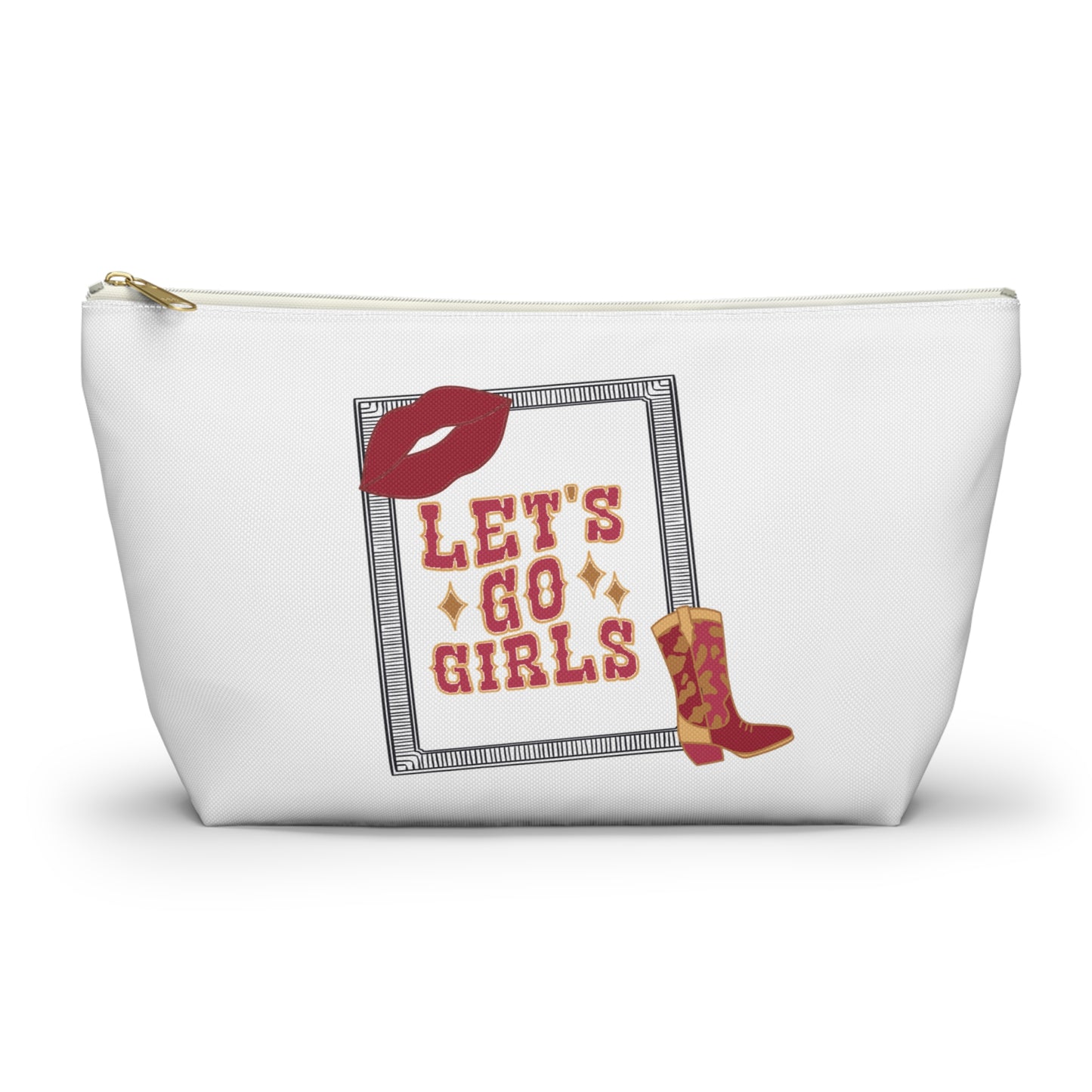 Let’s go girls, Accessory Pouch w T-bottom