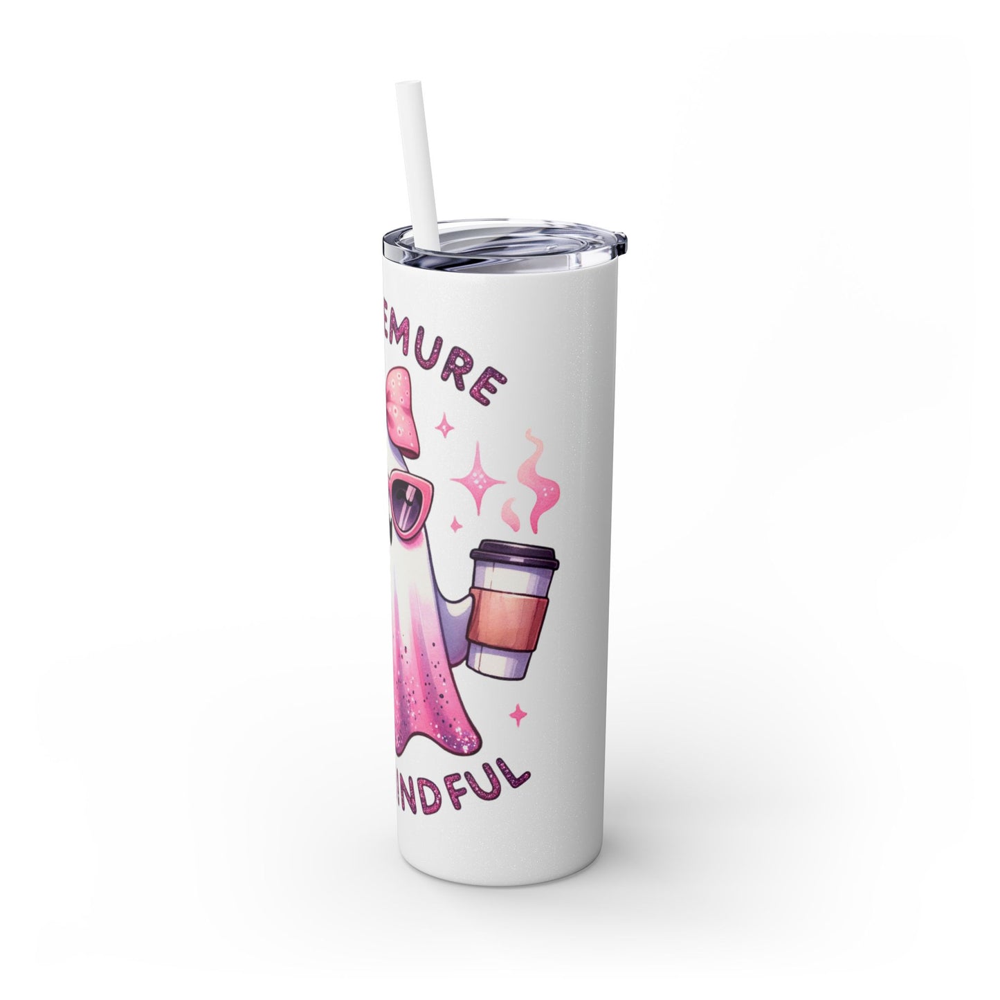 Very demure, Skinny Tumbler with Straw, 20oz