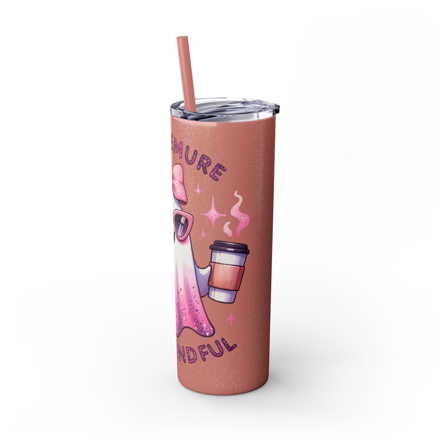 Very demure, Skinny Tumbler with Straw, 20oz