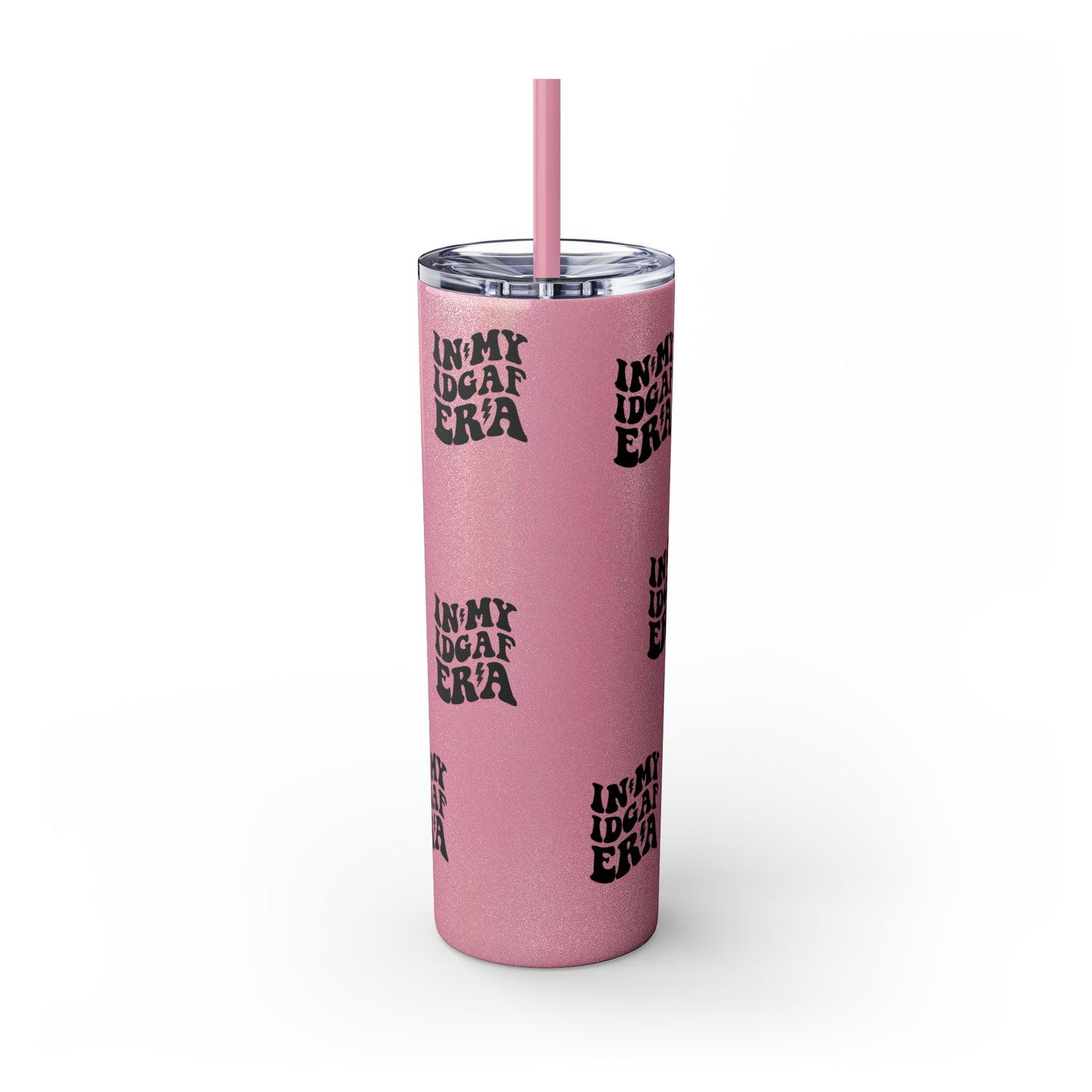 In my IDGAF era, Tumbler with Straw, 20oz