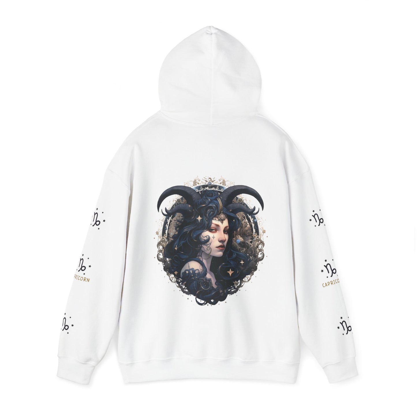 Capricorn,  Unisex Heavy Blend™ Hooded Sweatshirt (no side arm design)