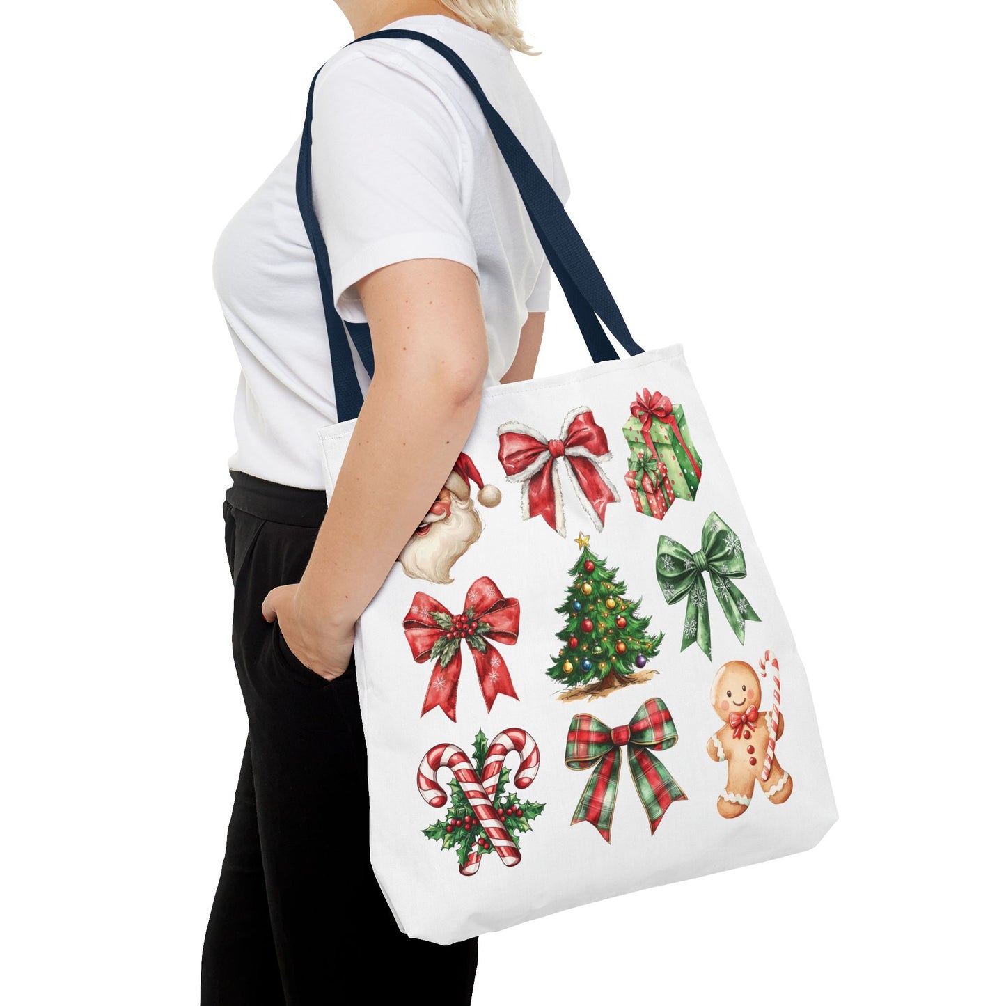 Christmas and bows, Tote Bag (AOP)