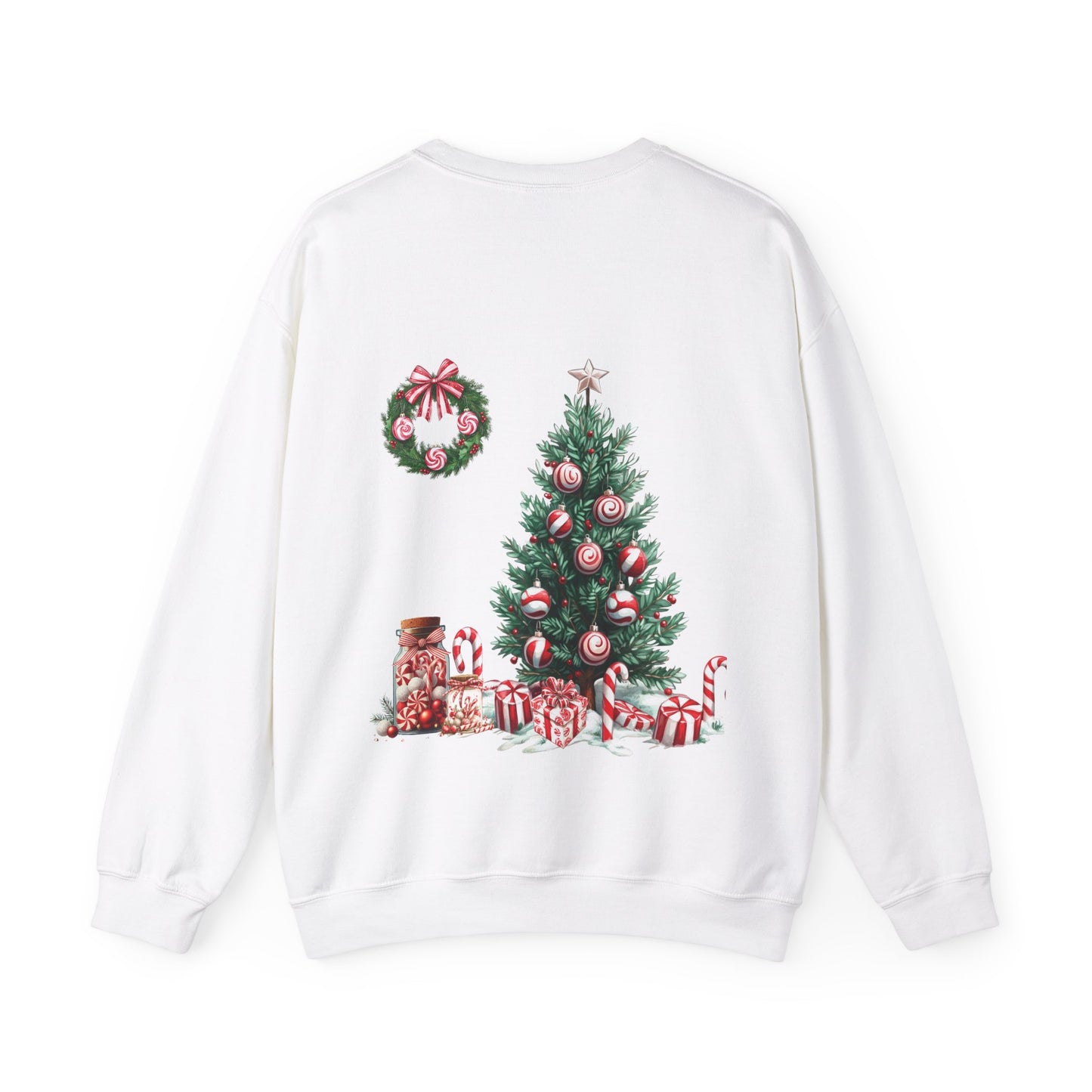 Peppermint Christmas , ™ Crewneck Sweatshirt ( no sleeve design )