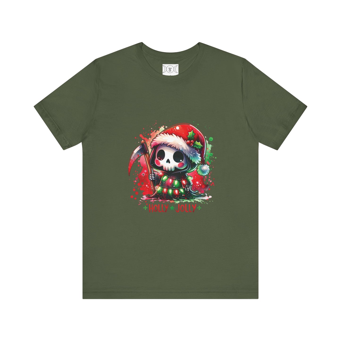 Holly jolly , Unisex Jersey Short Sleeve Tee ( no sleeve design)