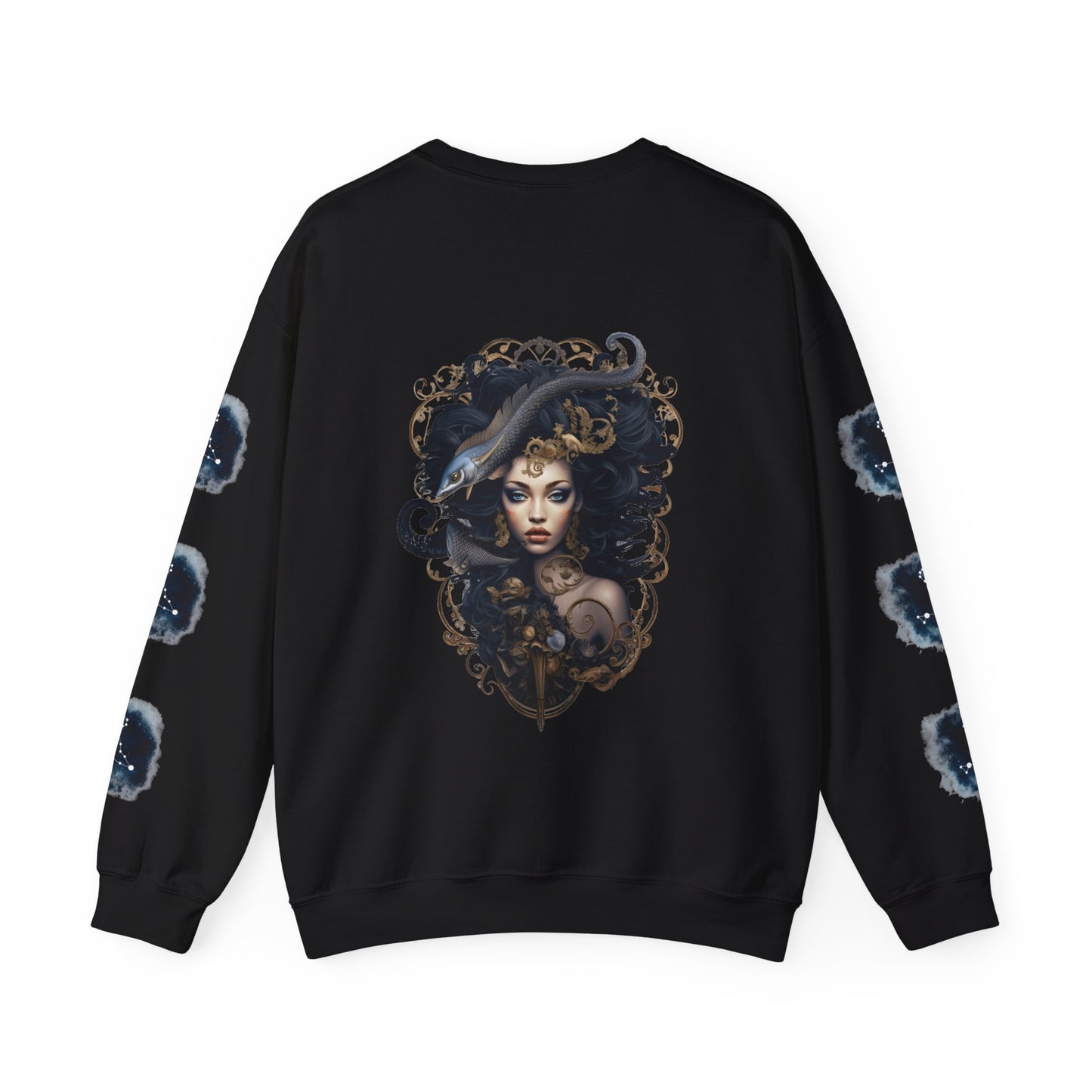 Pisces , ™ Crewneck Sweatshirt ( side arm design)