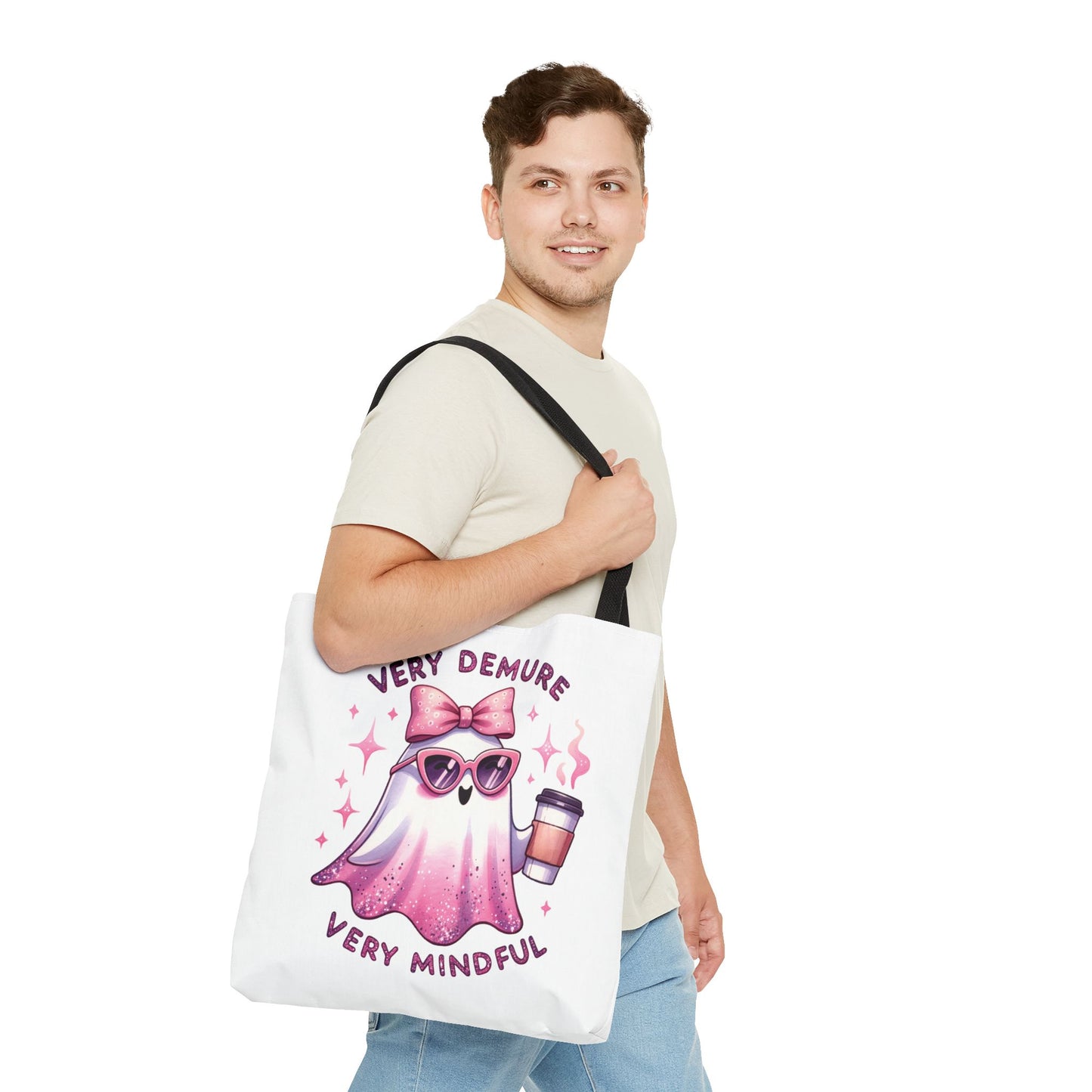 Very demure, Tote Bag (AOP)