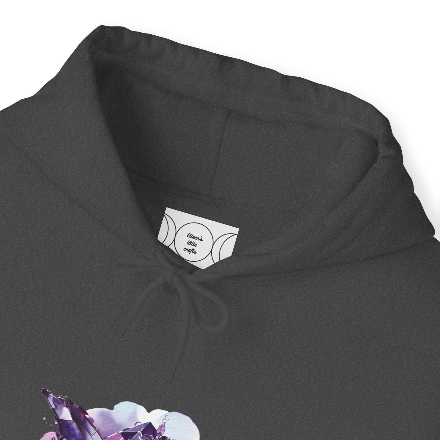 February amethyst fairy, Unisex Heavy Blend™ Hooded Sweatshirt (no arm design)