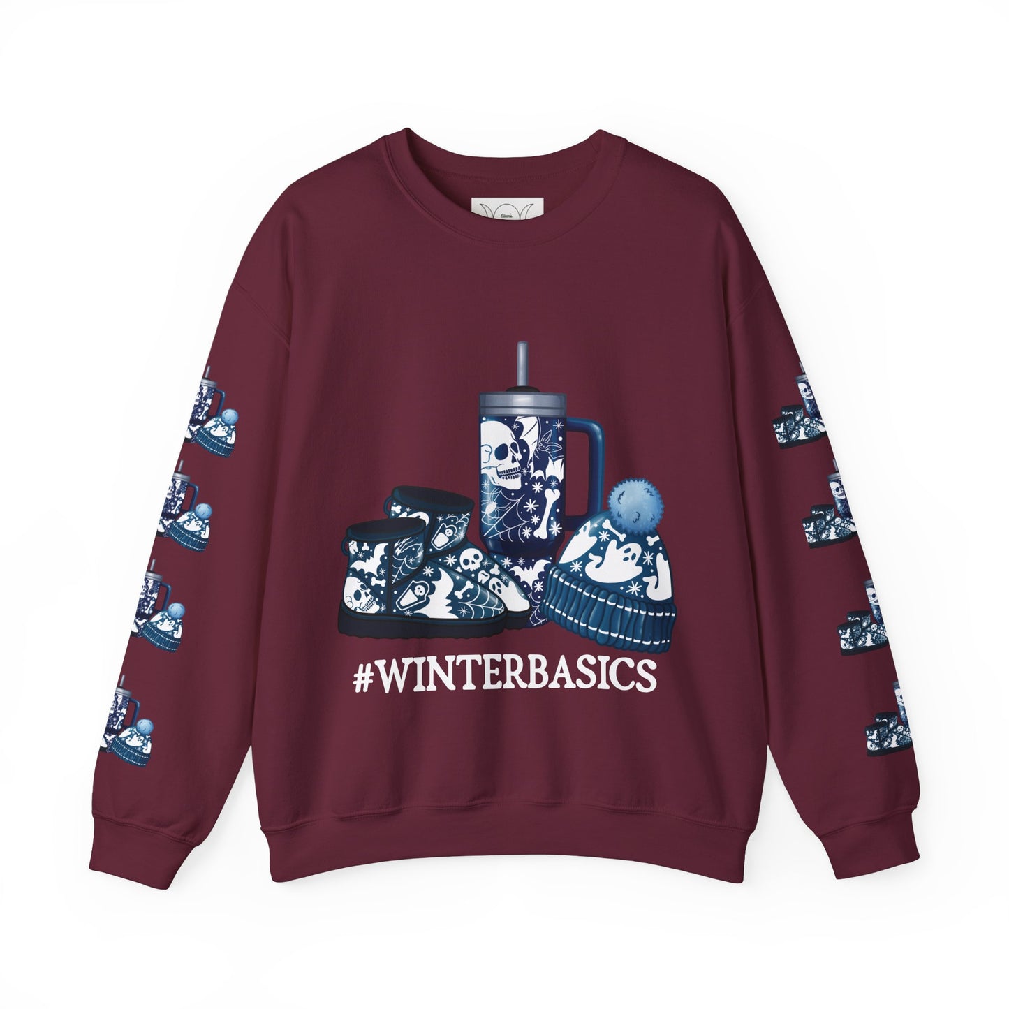 #winterbasics, ™ Crewneck Sweatshirt ( sleeve design )