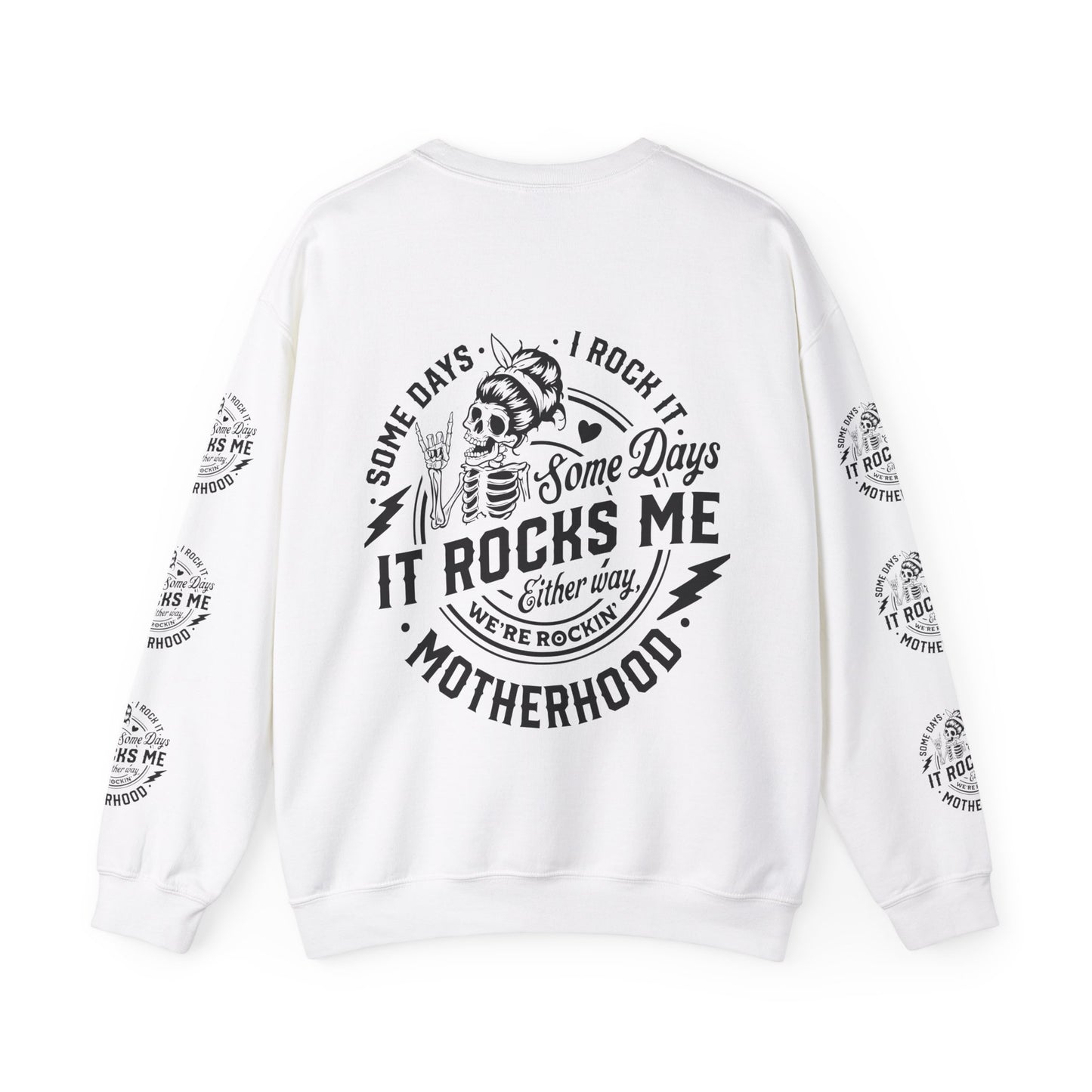 Rocking motherhood, ™ Crewneck Sweatshirt ( side arm design)