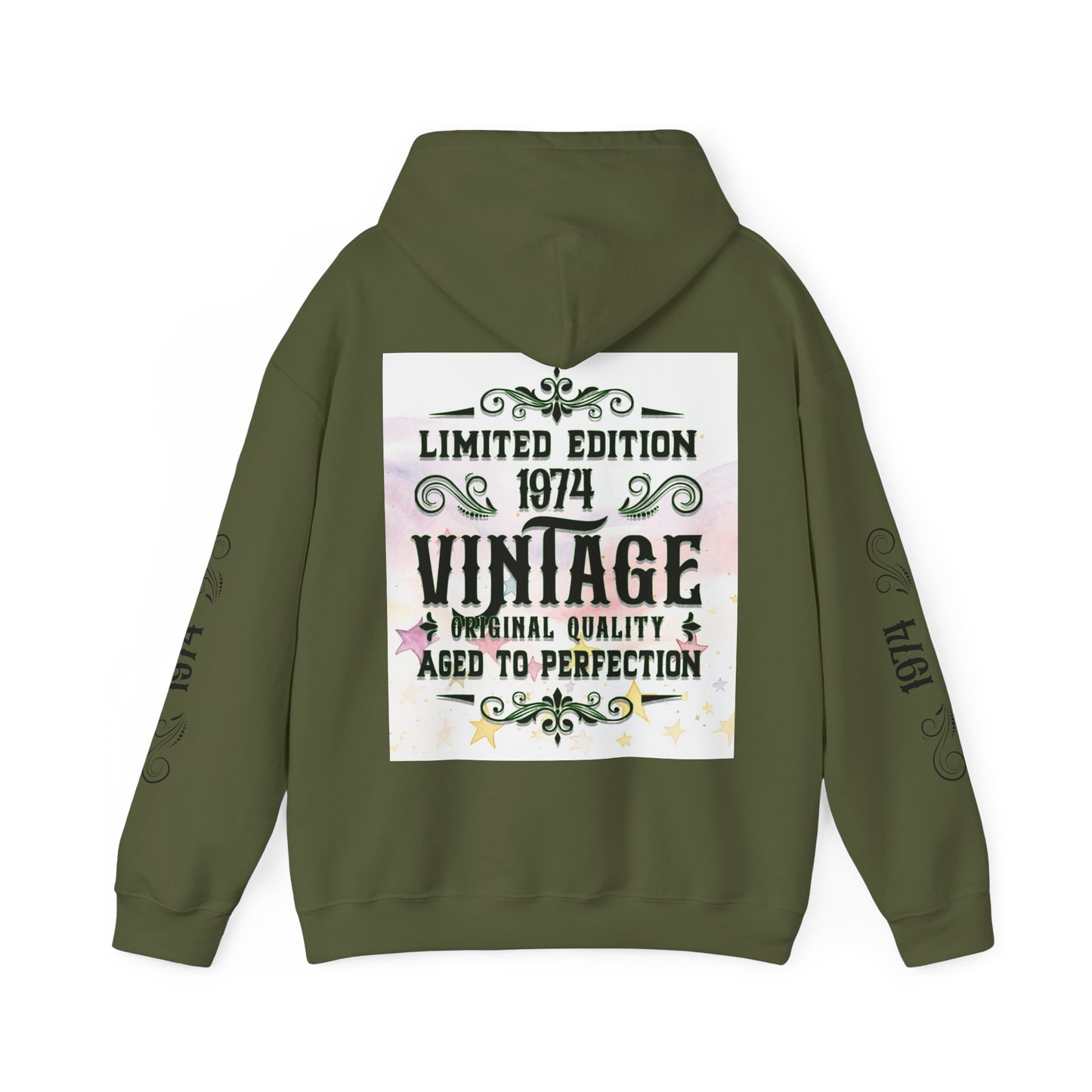 1974 vintage, Unisex Heavy Blend™ Hooded Sweatshirt