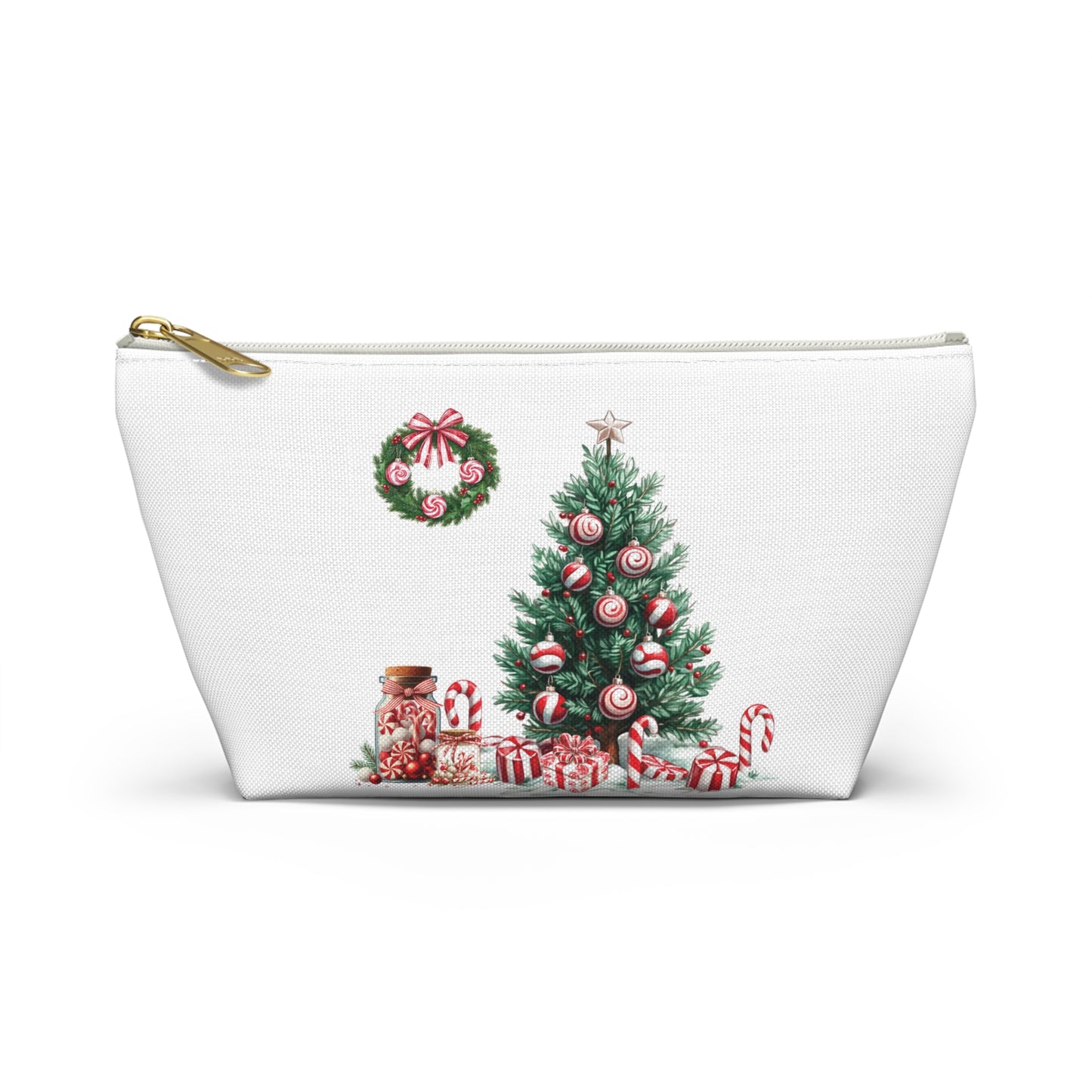 Peppermint Christmas,  Accessory Pouch w T-bottoms