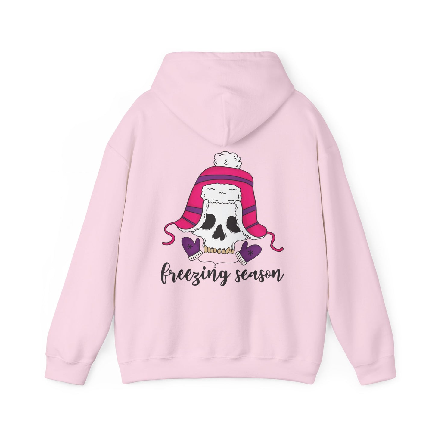 Freezing season, Unisex Heavy Blend™ Hooded Sweatshirt (no side arm design)