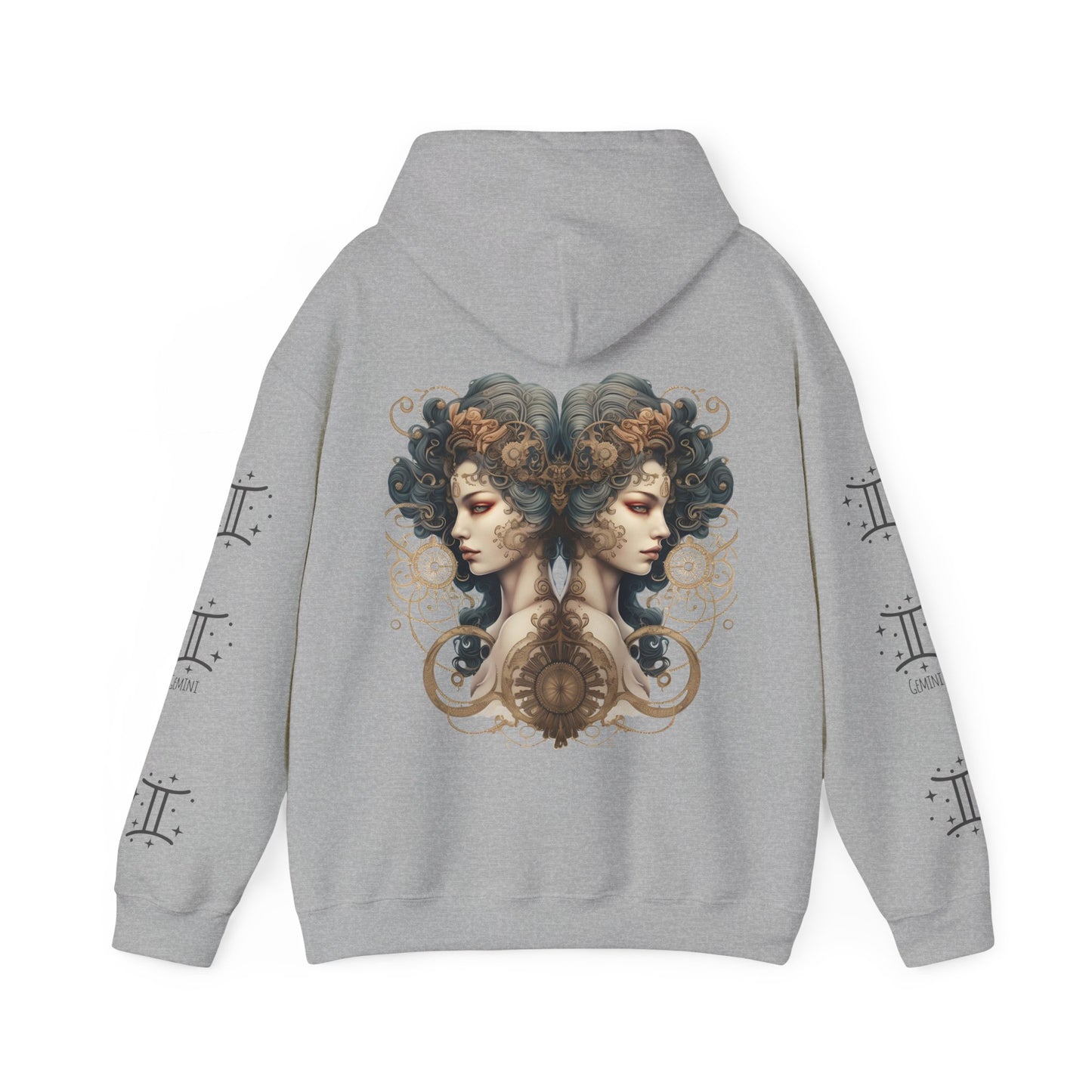 Gemini ,  Unisex Heavy Blend™ Hooded Sweatshirt (no side arm design)