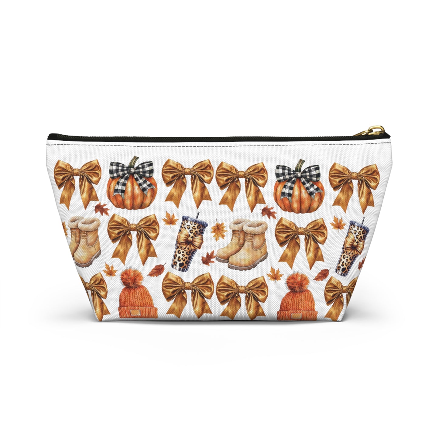 Fall and bows,  Accessory Pouch w T-bottoms