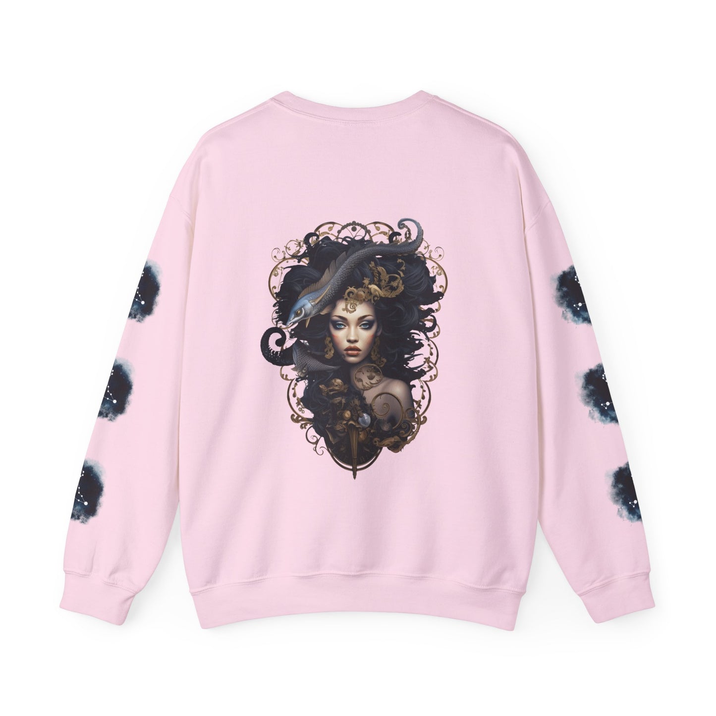 Pisces , ™ Crewneck Sweatshirt ( side arm design)