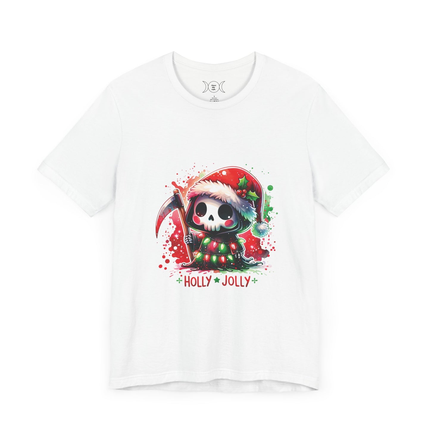 Holly jolly , Unisex Jersey Short Sleeve Tee ( no sleeve design)