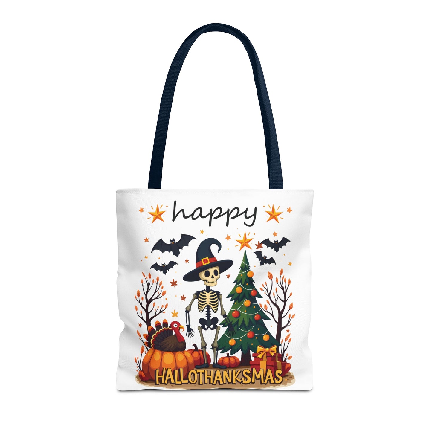 Happy hellothanksmas, Tote Bag (AOP)