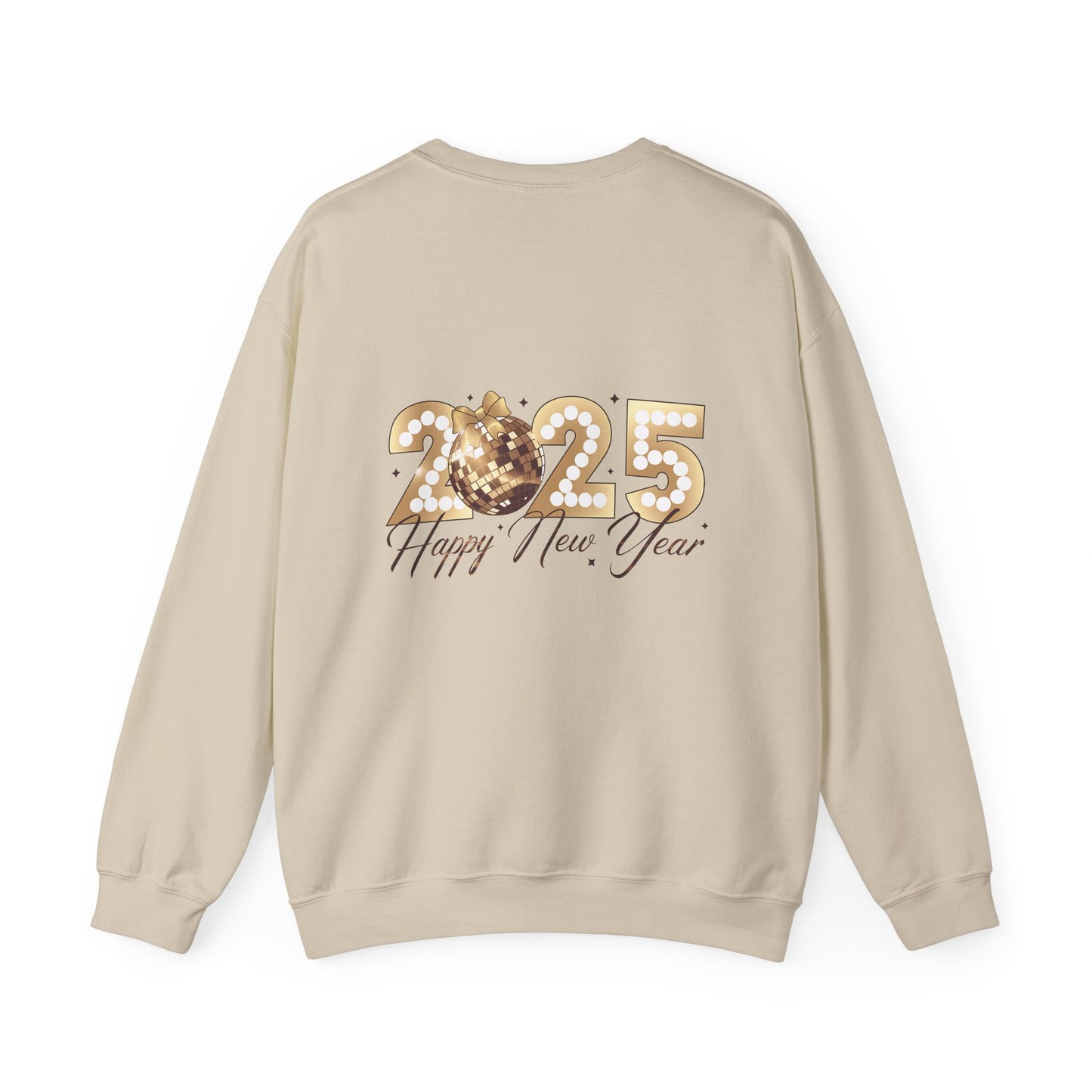 Happy year, Unisex Heavy Blend™ Crewneck Sweatshirt ( no sleeve design)