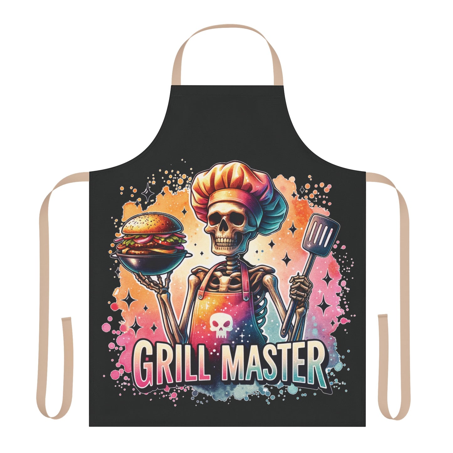 Grill master, Apron, 5-Color Straps (AOP)