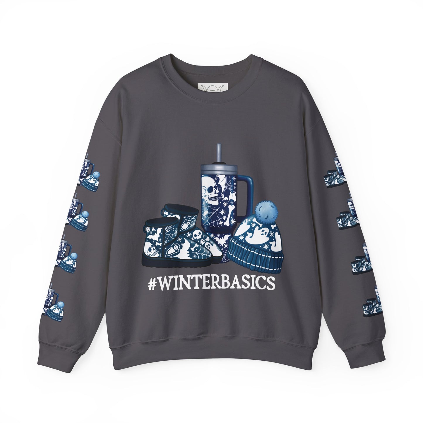 #winterbasics, ™ Crewneck Sweatshirt ( sleeve design )