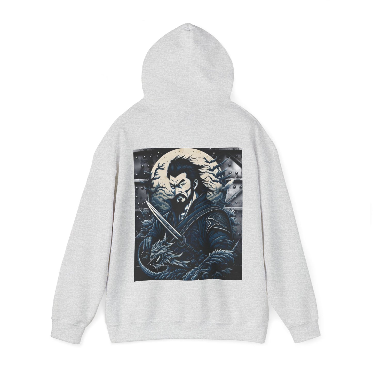 The warrior, Unisex Heavy Blend™ Hooded Sweatshirt ( no side arm design)