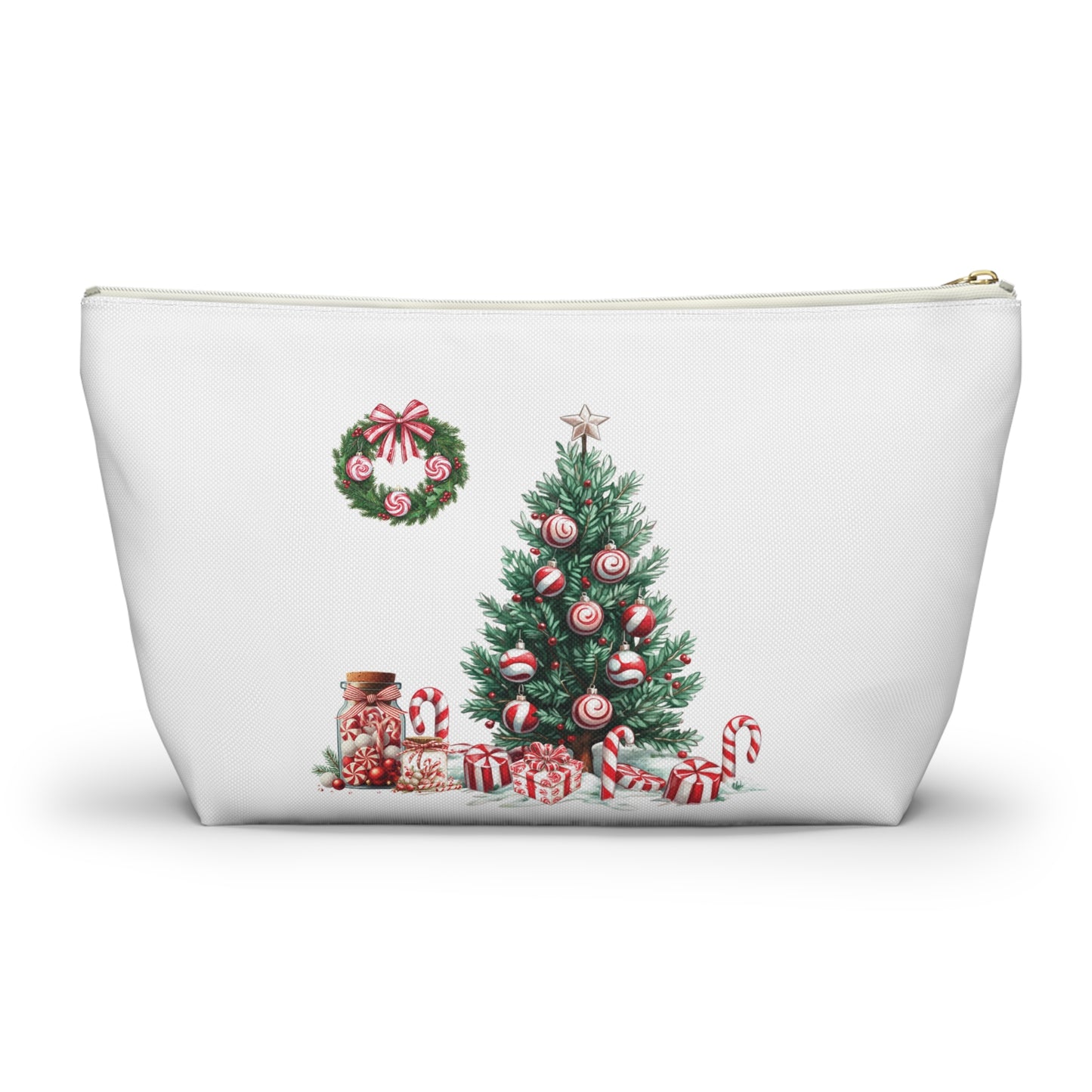 Peppermint Christmas,  Accessory Pouch w T-bottoms