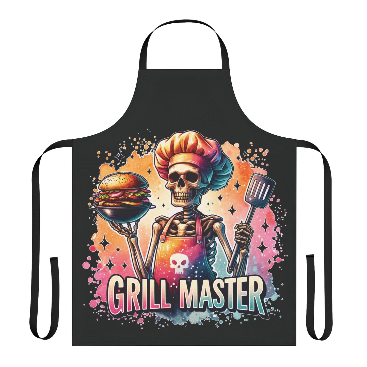 Grill master, Apron, 5-Color Straps (AOP)