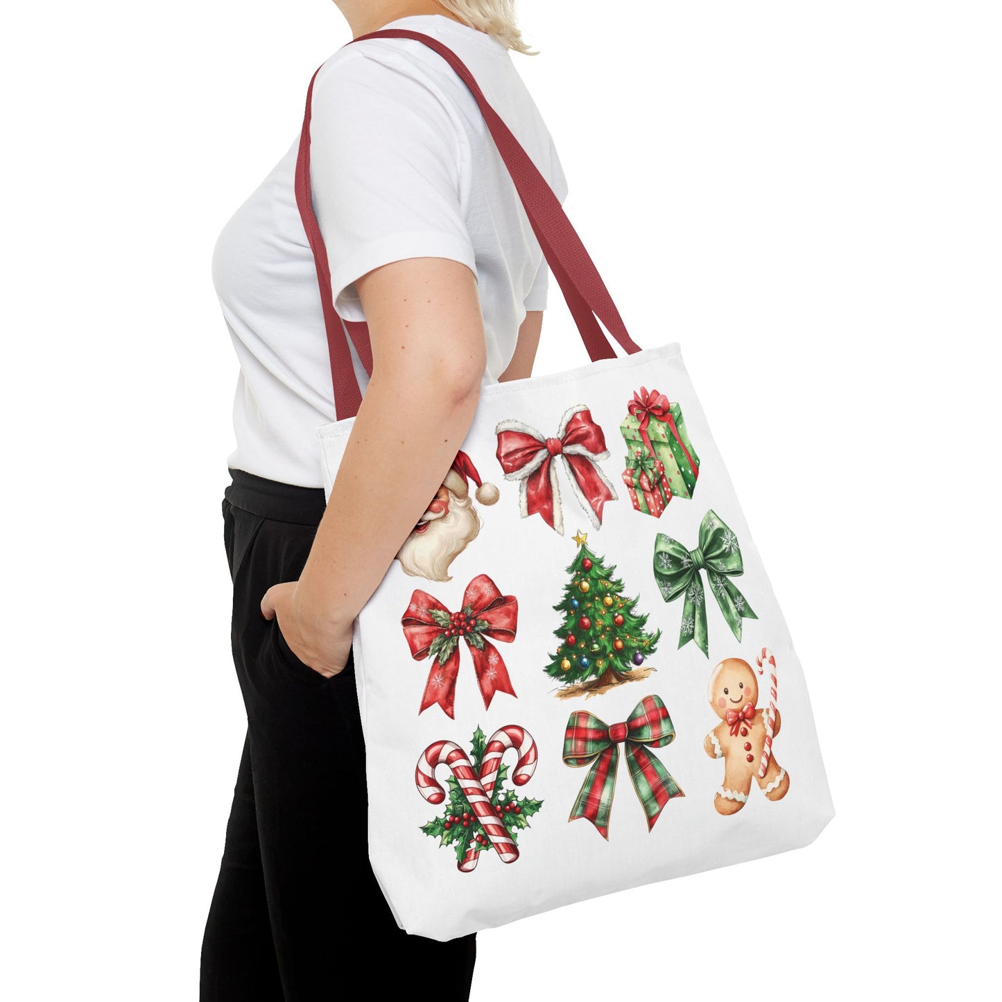 Christmas and bows, Tote Bag (AOP)